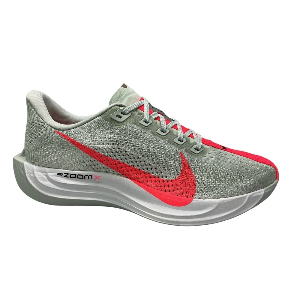 Nike Pegasus Plus‎ ZoomX Flyknit Barely Grey/Hot Punch FQ7262 001 Mens Size 10